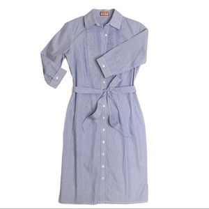 Thomas Pink Striped Cotton Shirt Dress